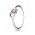 Pandora Ring-Silver 14ct Interlocked Hearts