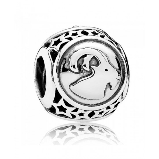 Pandora Charm-Silver Capricorn Star Sign Jewelry
