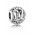 Pandora Charm-Silver Cubic Zirconia Vintage U Swirl
