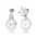 Pandora Earring-Silver Luminous Elegance
